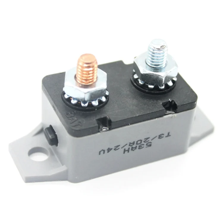 CMS0395.webp F3088-20A 20A Manual Reset Circuit Breaker Double Short Legs with Bolt 12/24V - Image 1