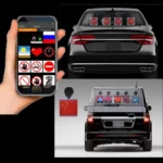 32x32 Pixel Full Color Wireless Bluetooth APP Control Emoticon Smile Faces LED Car Sign LED Display Lighting Board - Image 6