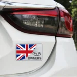 Universal Car UK Flag Rectangle Shape VIP Metal Decorative Sticker - Image 6