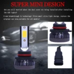 2 PCS 9005 DC9-36V / 36W / 3000K / 6000LM IP68 Car / Motorcycle Mini COB LED Headlight Lamps / Fog Light - Image 8