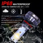2 PCS 9005 DC9-36V / 36W / 3000K / 6000LM IP68 Car / Motorcycle Mini COB LED Headlight Lamps / Fog Light - Image 10