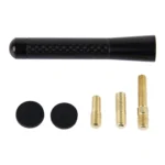 Carbon Fiber Aluminum Short Antenna Polished Universal Screws Base(Medium Size) - Image 5