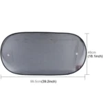 Car Window Foldable Shade for Back Blocks UV Rays with Suction Cups - Image 2