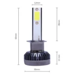 2 PCS H1 DC9-36V / 36W / 3000K / 6000LM IP68 Car / Motorcycle Mini COB LED Headlight Lamps / Fog Light - Image 3