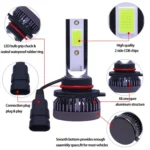 2 PCS H1 DC9-36V / 36W / 3000K / 6000LM IP68 Car / Motorcycle Mini COB LED Headlight Lamps / Fog Light - Image 6