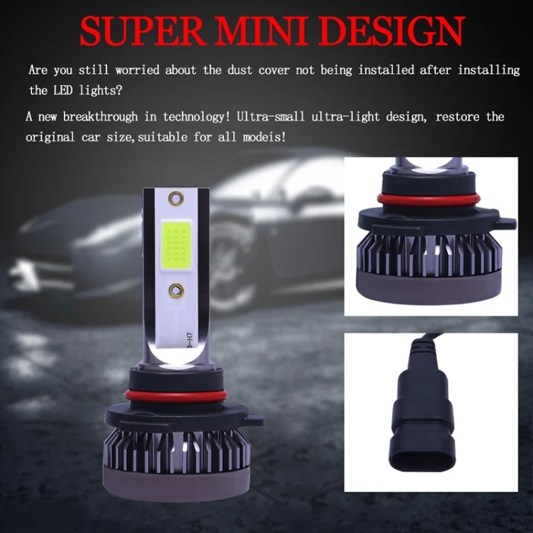 CMS0543BB_7.webp 2 PCS H1 DC9-36V / 36W / 3000K / 6000LM IP68 Car / Motorcycle Mini COB LED Headlight Lamps / Fog Light - Image 8