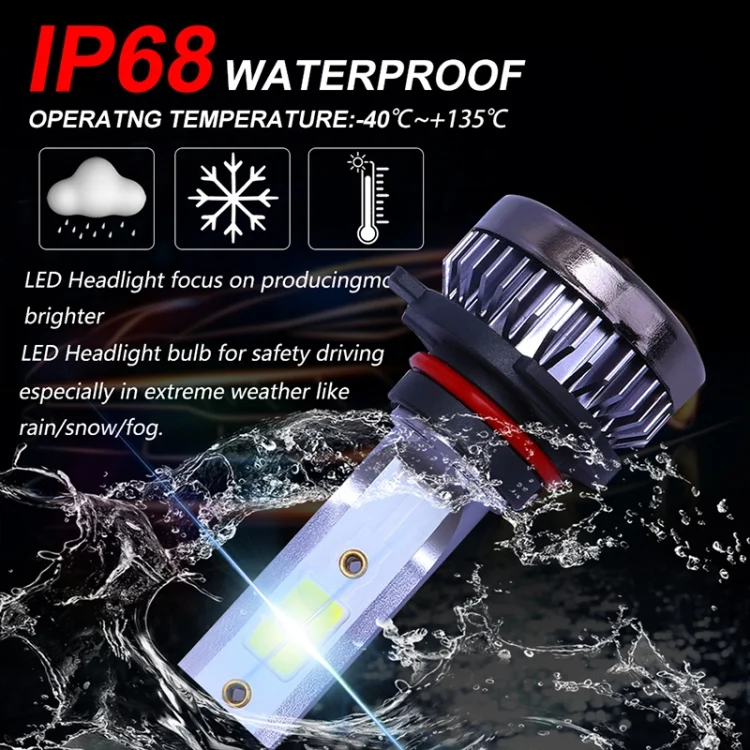 CMS0543BB_9.webp 2 PCS H1 DC9-36V / 36W / 3000K / 6000LM IP68 Car / Motorcycle Mini COB LED Headlight Lamps / Fog Light - Image 10