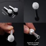 Crystal Car Aluminium Alloy Door Lock Modified Decoration - Image 4