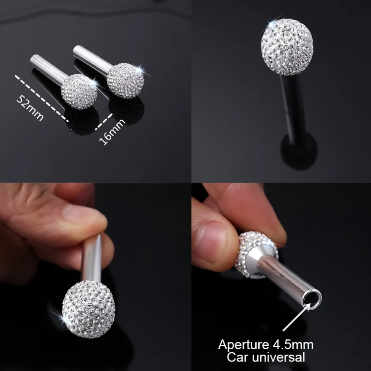 CMS0571CS_2.webp Crystal Car Aluminium Alloy Door Lock Modified Decoration - Image 4