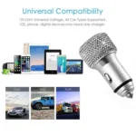 Car Diamond Aluminium Alloy QC3.0 Dual USB Quick Charger - Image 8