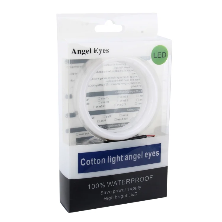 CMS0576_5.webp 2 PCS 2.5inch 3W White Light + Yellow Light Car Angel Eyes Light, DC 12V Cable Length: 50cm - Image 6