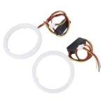 2 PCS 3inch 6W White Light + Yellow Light Car Angel Eyes Light, DC 12V Cable Length: 50cm - Image 3