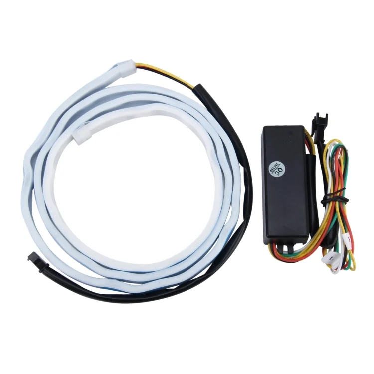 CMS0589_3.webp 1.5m Car Auto Waterproof Universal Four Color Rear Flowing Light Tail Box Lights with Tail Light Controller, Ice Blue Light Driving Light, White Light Reversing Light, Red Light Brake Light, Yellow Light Turn Signal Light, LED Lamp Strip Tail Decoration - Image 4