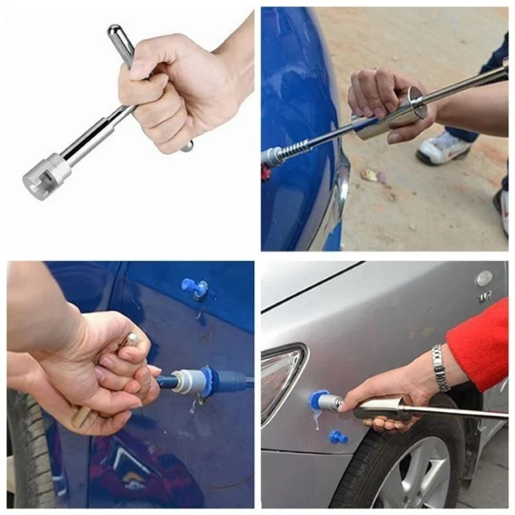 CMS0595_3.webp 19 in 1 Auto Repair Body Tool Kit Paintless Dent Repair Hail Removal Silver T Bar Slide Hammer Dent Repair Tool Kit - Image 4