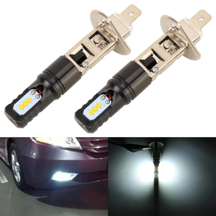CMS0609B.webp 2 PCS H1 DC12V / 4.5W / 6000K / 360LM Car LED Fog Light with 6 CSP Lamp Beads, White Light - Image 1