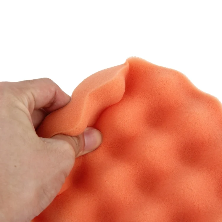 CMS0629_3.webp 2 PCS Car Wax Sponge Round and Wavy Shape Sponge High-density Waxing Sponge,Size:15 x 15cm - Image 4