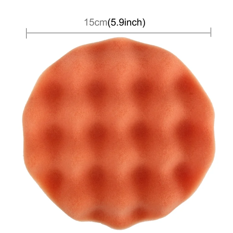 CMS0629_4.webp 2 PCS Car Wax Sponge Round and Wavy Shape Sponge High-density Waxing Sponge,Size:15 x 15cm - Image 5