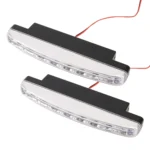 1 Pair DC9-16V 2W 120LM 7000K 8 SMD-5050-LEDs Circular Car DRL&Turn Light - Image 2
