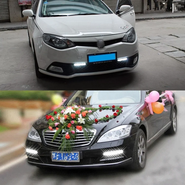 CMS0661_6.webp 1 Pair DC9-16V 2W 120LM 7000K 8 SMD-5050-LEDs Circular Car DRL&Turn Light - Image 7