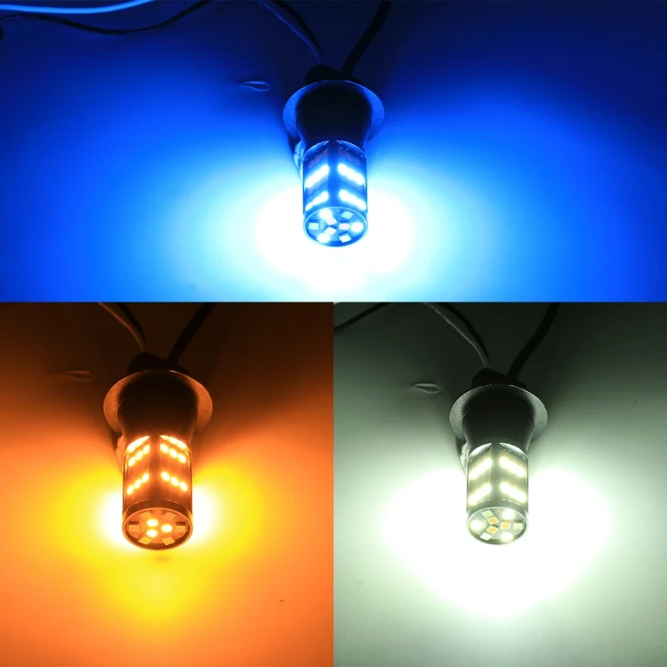 CMS0663_7.webp T20/7740 DC12V 3.7W 81 SMD-3030-LEDs Three Color Car DRL&Turn Light, Length: 2m - Image 8