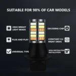 T20/7740 DC12V 3.7W 81 SMD-3030-LEDs Three Color Car DRL&Turn Light, Length: 2m - Image 9