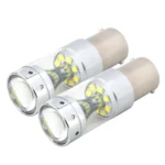 2 PCS 1156 60W 1200 LM 6000K Car Auto Brake Lights Turn Light Backup Light with 12 CREE XB-D Lamps, DC 12V - Image 2