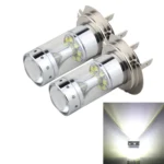 2 PCS H7 60W 1200 LM 6000K Car Fog Lights with 12 CREE XB-D LED Lamps, DC 12V