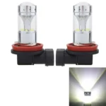 2 PCS H8/H11 60W 1200 LM 6000K Car Fog Lights with 12 CREE XB-D LED Lamps, DC 12V
