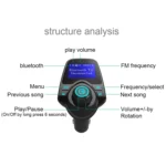 T11 Bluetooth FM Transmitter Car MP3 Player with LED Display, Support Double USB Charge & Handsfree & TF Card & U Disk Music Play Function - Image 9