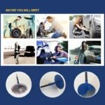 24 PCS 4mm Mushroom Nail-tyre Film Tyre Cold Patch Film Rubber Tire Repair Kit - Image 5