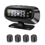 Universal Car Wireless Solar Energy TPMS Tire Pressure Alarm System External Tire Monitor - Image 2