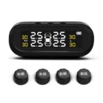 Universal Car Wireless Solar Energy TPMS Tire Pressure Alarm System External Tire Monitor - Image 3