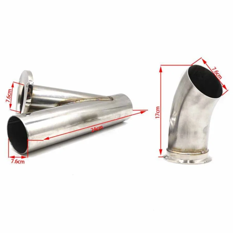 CMS0786_1.webp CNSPEED Stainless Steel Car Remote Control Electric Exhaust Valve Pipe Set, Size: 2.5 inch - Image 2