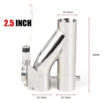 CNSPEED Y Shape 2 In 1 Car Remote Control Electric Exhaust Valve Pipe, Size: 2.5 inch - Image 6