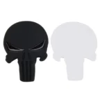 Pure Black Skull Metal Car Sticker - Image 4