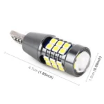 2 PCS T15 DC9-16V / 7.5W / 6000K / 600LM Car Auto Reversing Lights 27LEDs SMD-3030 Lamps - Image 3