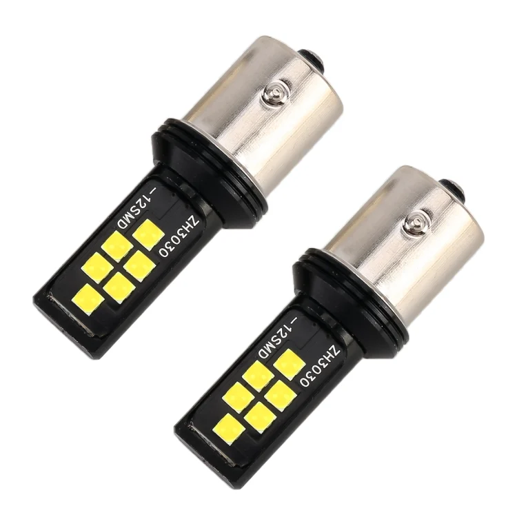 CMS0833WL_1.webp 2 PCS 1156 DC9-16V / 3.5W Car Auto Turn Lights 12LEDs SMD-ZH3030 Lamps, with Constant Current - Image 2