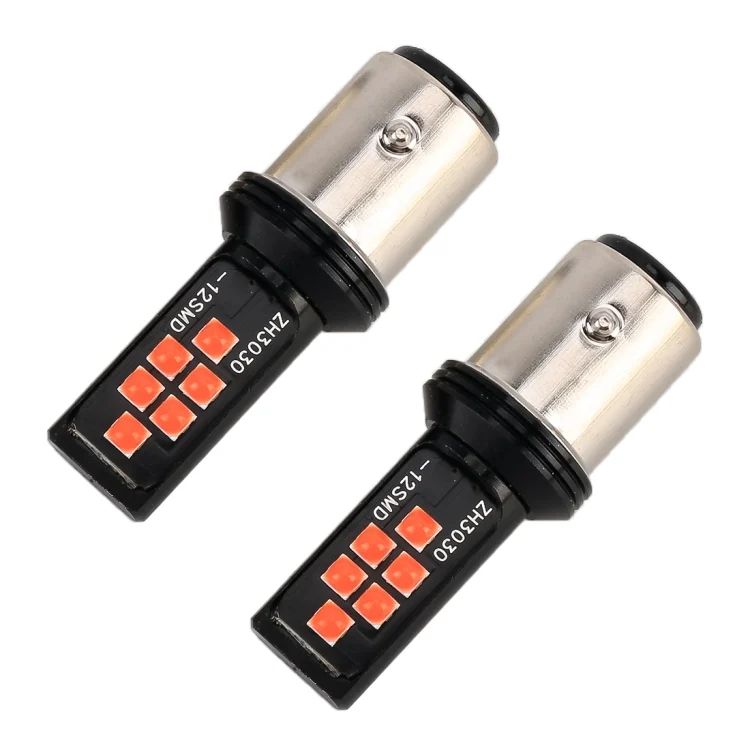 CMS0834RL_1.webp 2 PCS 1157 DC9-16V / 3.5W Car Auto Brake Lights 12LEDs SMD-ZH3030 Lamps, with Constant Current - Image 2