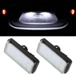 2 PCS DC12V / 1.5W/ 6000K / 100LM Car LED License Plate Light 18LEDs SMD-3528 Lamps for Lexus