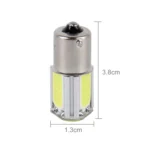 2 PCS 1156/BA15S 5W 6000K 350lm 4 COB LEDs Canbus Car Brake Light Tail Light Bulb, DC 12V - Image 4