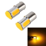 2 PCS 1156/Ba15s 5W 4 COB LEDs Car Turn Light, DC 12V