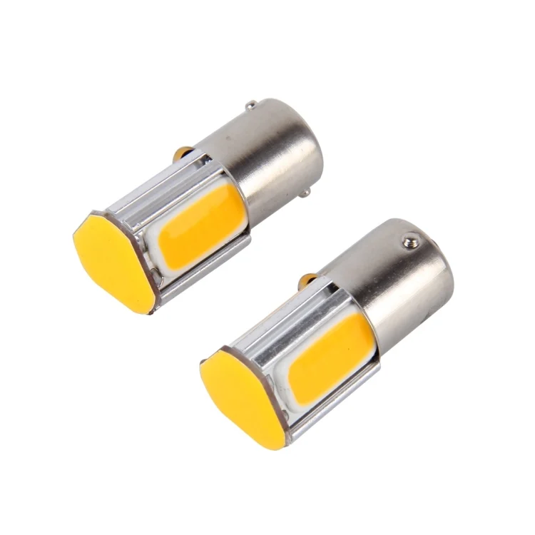 CMS0851YL_1.webp 2 PCS 1156/Ba15s 5W 4 COB LEDs Car Turn Light, DC 12V - Image 2