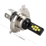 2 PCS H4 DC9-16V / 3.5W(H) 1.1W(L) / 6000K / 320LM Car Auto Fog Light 12LEDs SMD-ZH3030 Lamps, with Constant Current - Image 3
