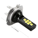 2 PCS H7 DC9-16V / 3.5W / 6000K / 320LM Car Auto Fog Light 12LEDs SMD-ZH3030 Lamps, with Constant Current - Image 3