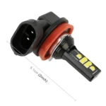 2 PCS H11 DC9-16V / 3.5W / 6000K / 320LM Car Auto Fog Light 12LEDs SMD-ZH3030 Lamps, with Constant Current - Image 3
