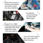 AUTOPHIX OM123 Car Portable OBD2 Scanner Car Diagnostic Tool OBD 2 Automotive Scanner EOBD Code Reader - Image 7