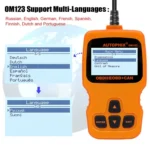 AUTOPHIX OM123 Car Portable OBD2 Scanner Car Diagnostic Tool OBD 2 Automotive Scanner EOBD Code Reader - Image 8