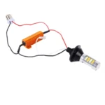 2 PCS 1156/BA15S/BAU15S 10W 1000 LM 6000K White + Yellow Light DRL&Turn Light with 42 SMD-2835-LED Lamp,DC 12-24V - Image 2