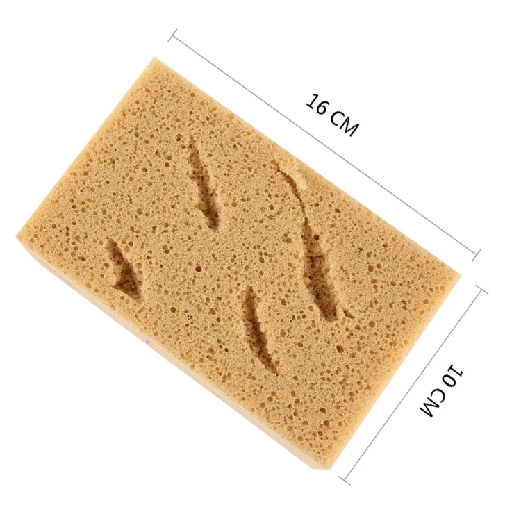 CMS1075_1.webp Car Care Wear-resistant Brown Soft Sponge Car Wash Cleaning Pad((Khaki) - Image 2