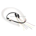 2 PCS 12V Car Daytime Running Lights Soft Article Lamp, White + Yellow Light, Length: 85cm - Image 2